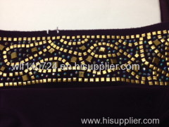 311gold hot-fix heat transfer rhinestone motif design