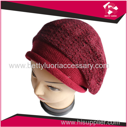 WINTER KNITTED BERET HAT