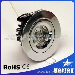 High quality Dimmable Tilt IP20 Ceiling COB LED Down light