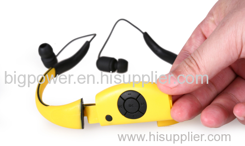 waterproof MP3 player headset