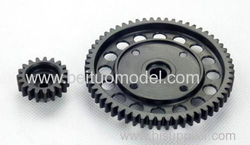 Middle reduction gear set for gasoline rc car