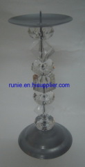 crystal beads candle holders