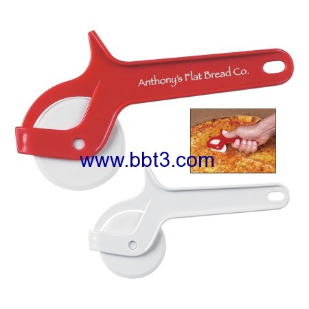 Promotional eco-friendly plastic pizza cutter with printing