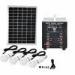25W DC Solar Power System Portable With 18V/25W Solar panel