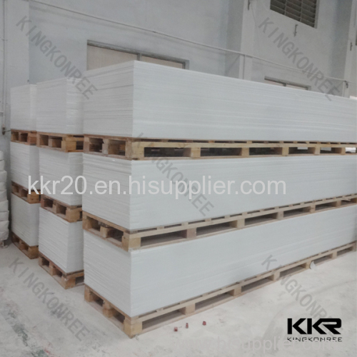 wholesale 12mm artificial stone white acrylic stone plates