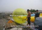 Yellow Human Sphere Inflatable Water Walking Ball / Water Walker for Swimming Pools