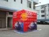 3.5m attractive filled cube balloon with four sides digital printing for Political events