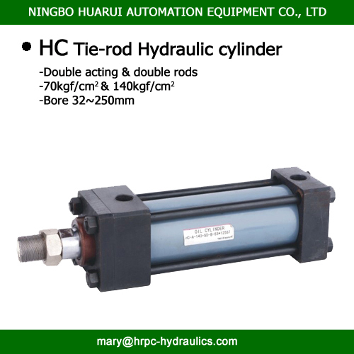 double acting hydraulic oil cylinders with tie-rod apperance