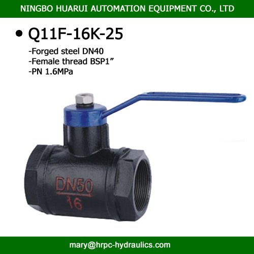 2 way low pressure carbon steel Ball valve for water (Japan Standard Joint)