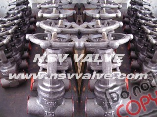 Welded bonnet forged gate valve