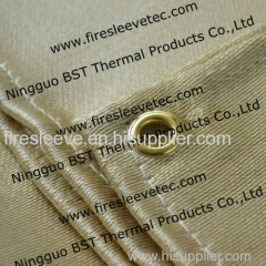 Woven silica textile blanket