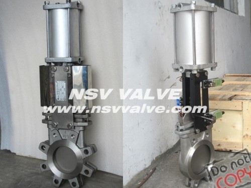 Stainless Steel Pneumatic Wafer-Lug Knife Gate Valve