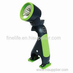 Multi-function clamp light 1W LED worklight and flashlight