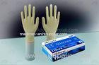 Textured and smooth surface powder and milky white color synthetic latex gloves