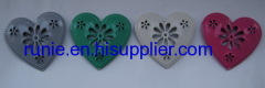 heart shape candle holders decoration