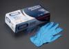 Powered non-sterile blue synthetic nitrile exam gloves for different medical devices