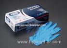 Powered non-sterile blue synthetic nitrile exam gloves for different medical devices