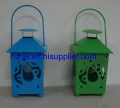 Metal lantern candle holders