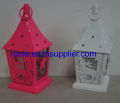 Metal lantern candle holders