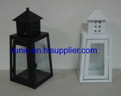 Metal lantern candle holders