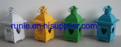 Metal lantern candle holders