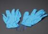 Blue 4mil powdered medical surgical high five synthetic nitrile exam gloves