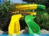 Two Lane Anti-UV Fiberglass Water Slides Commercial Outdoor Kids Play Water Slides
