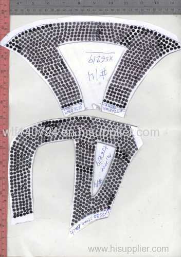 311 hot-fix heat transfer rhinestone motif design