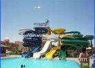 10mm Fiberglass Commercial Water Slides 3m - 18m Height Water Park Equipments For Kids
