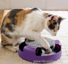 Hot selling Cat toy Feline Frenzy with scratch Pad Grooming and Fun All in One