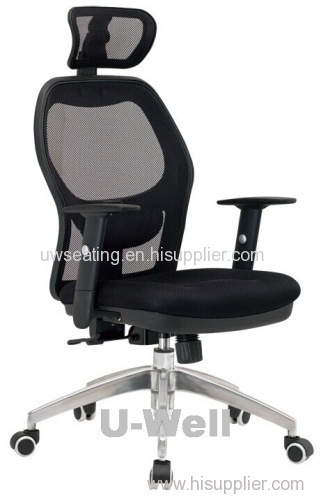 office staff chair fabric armrest with nylon base