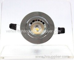 High quality Dimmable Tilt IP20 Ceiling COB LED Down light