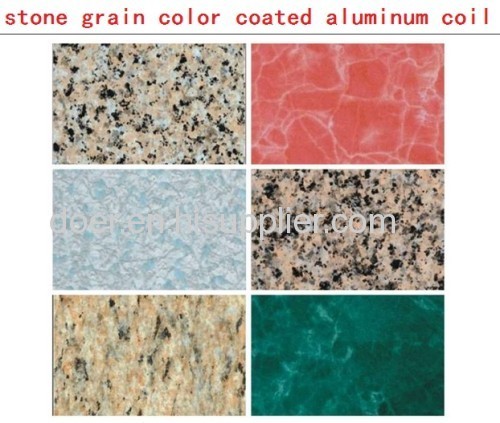 Stone Grain Color Coated Aluminum Coil