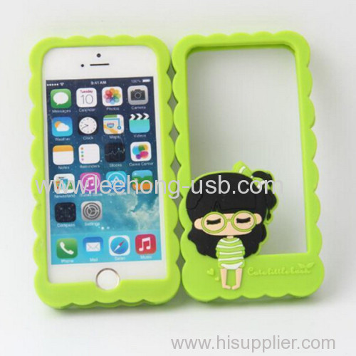 lovely girls silicone phone cases