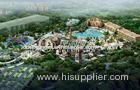 Commercial Outdoor / indoor Giant Water Park Project Design with water house and lazy river