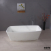 free standing white bathtub