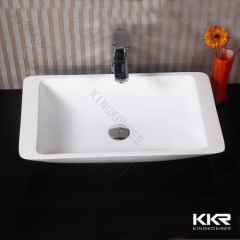 China factory cheap wash basin acrylic stone wash basin with pictures