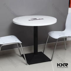 KKR desinger white acrylic stone table and chairs