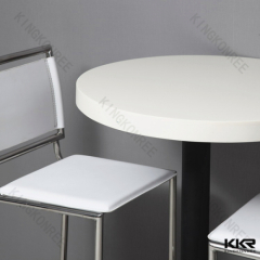 KKR desinger white acrylic stone table and chairs