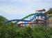 Fiberglass family / adult Water Park Slides games for holiday resort