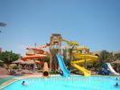 Outdoor yellow / green Water Park Slides for Water Theme Playground