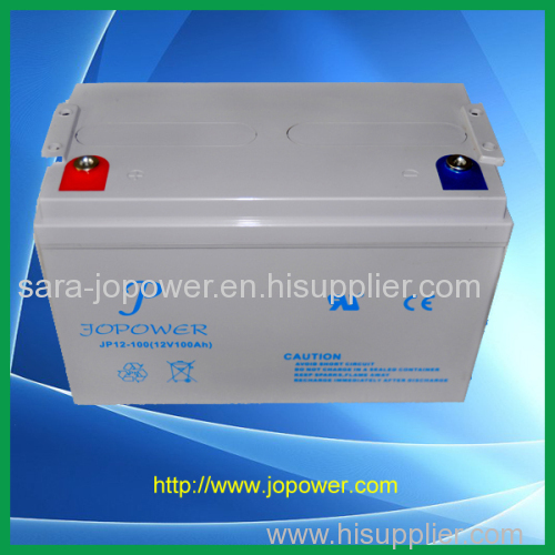 solar battery rechargeable lead-acid battery 12V100AH