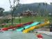 red / yellow / blue Fiberglass Kids Water Slides for holiday resort