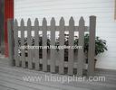 Picket Fence Wood Plastic Composite Fence / External Wall Decoration Panel