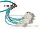 LC / SC / FC / ST / MTRJ OM3 Multistrand Trunk Fiber Optic Patch Cord MM 10Gig Fiber