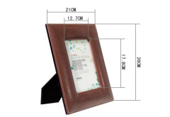 pu/leather / oblong / classical photo frame
