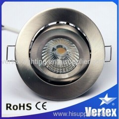 Ceiling Dimmable COB LED warm white Down Light ENEC approval