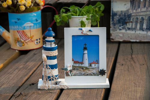 mediterranean / lighthouse / creative photo frame