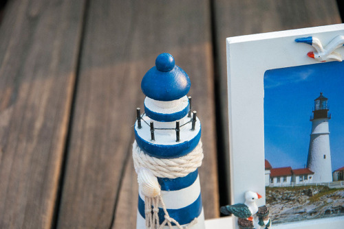 mediterranean / lighthouse / creative photo frame