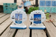 anchor / ocean style / wood photo frame